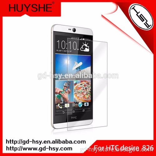 Transparent Cover Tempered Glass for HTC 826 Sexy Blue Film Screen Protector Raw Material Asahi for HTC Desire 826